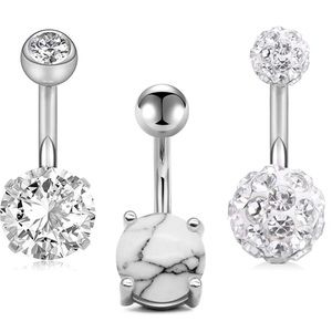 8 mm bar length belly rings